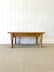 An Antique English Country Pine Coffee Table