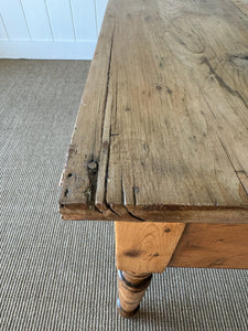 An Antique English Server or Console Table with Cup Handles