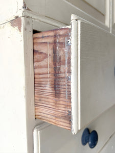 A Very Large and Useful English Pine Painted Housekeepers Cupboard