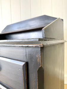 An Ebonized English Pine Chest of Drawers Dresser c1890