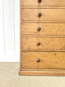 An English Pine Chest of Drawers