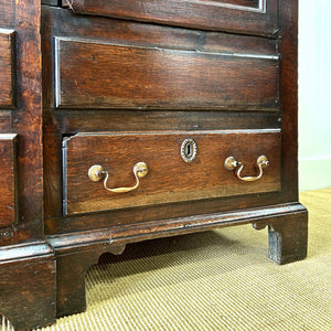 A Beautiful English 18th Century Georgian Oak Tack Cupboard