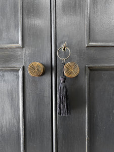 A Handsome English 19th Century Ebonized Pine Housekeeper's Cupboard