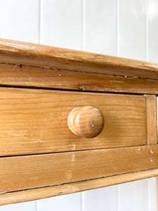 An English Country Pine Console Table