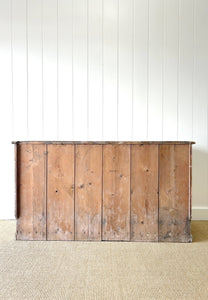 A 19th Century English Bank of Drawers or Sideboard