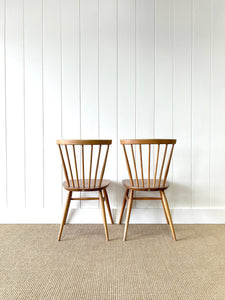 A Set of 4 Ercol Stick Back or Windsor Chairs