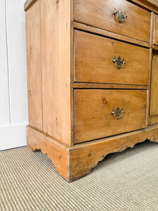 An English Country Pine Sideboard Buffet c1860