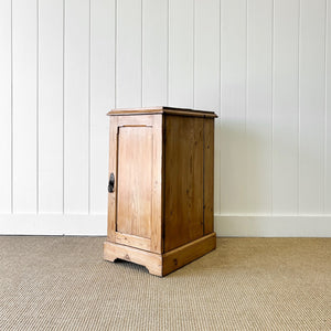 A Charming Pine Nightstand c1890