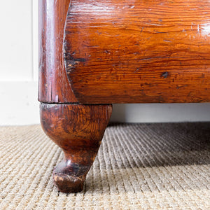 A 19th Century Biedermeier Pitch Pine Chest of Drawers