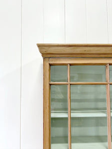 A 19th Century English Pine Bookcase Cabinet or Hutch