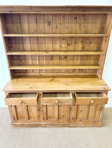 An Wonderful Late 19th Century Pine Welsh Dresser or Cupboard