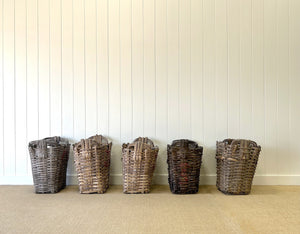 Beautiful and Large Portuguese Antique Grape Harvest Baskets - Sold Individually