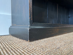 A 19th Century English Ebonized Pine Bookcase