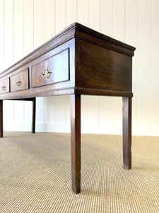 A George III Oak Welsh Dresser Base