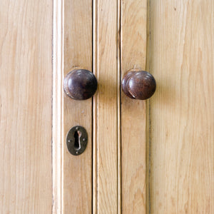 An Antique English Pine Pantry Cupboard