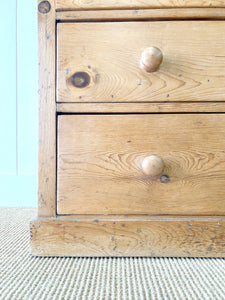 A 19th Century English Pine Linen Press Cupboard