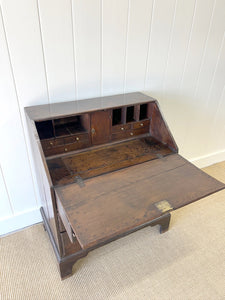 A Beautiful English Oak Drop Front Desk c1770