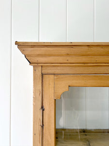 A 19th Century English Pine Bookcase Cabinet or Hutch