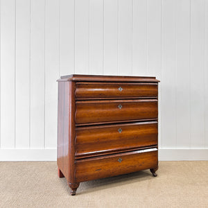 A 19th Century Biedermeier Pitch Pine Chest of Drawers