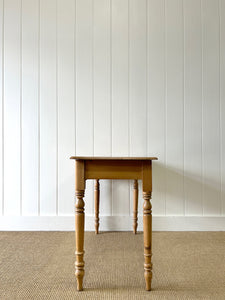 An English Country Pine Console Table