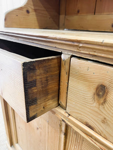 A 19th Century Pine Bookcase Cabinet or Hutch