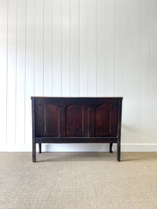 A Good 19th Century English Oak Settle with Freshly Upholstered Seat