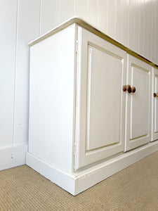 An Antique English Pine Pantry Cupboard