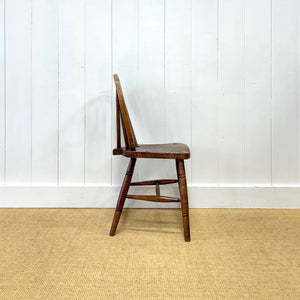 An Ash Spindle Back Side Chair