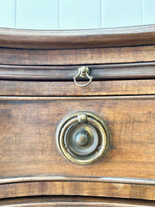 A Unique Serpentine Front Antique Mahogany Chest of Drawers