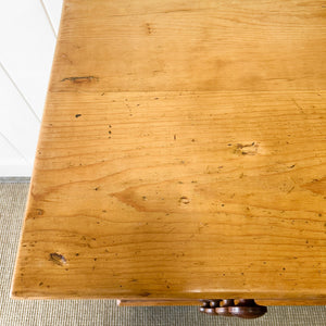 A 19th Century English Pine Chest of Drawers/Dresser with Tulip Feet