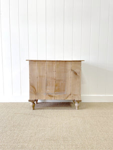 An Antique English Pine Chest of Drawers Dresser Tulip Feet c1890