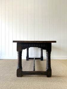 An Antique 18th Century English Country Oak 6ft Refectory Style Table