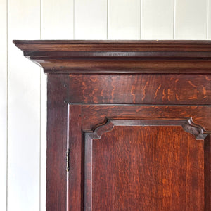 A Beautiful English 18th Century Georgian Oak Tack Cupboard