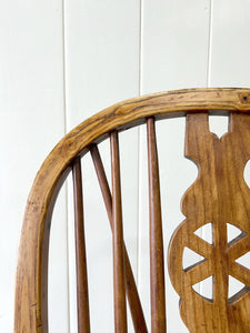 A Pair of Georgian Ash Wheel Back Side Chairs