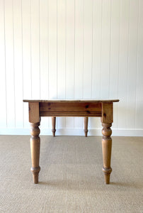 An Antique English Country Pine 6ft Dining Table