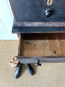 An Early 19th Century Tall but Narrow Ebonized English Bookcase