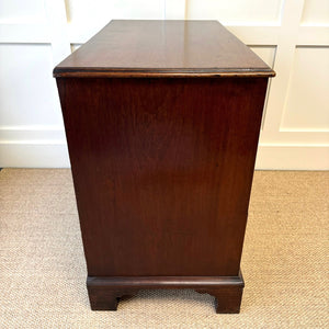 A English Georgian Chest of Drawers with Swan Neck Hardware