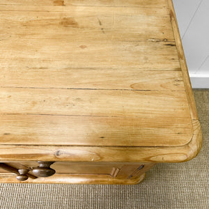 An Antique English Pine Sideboard c1890