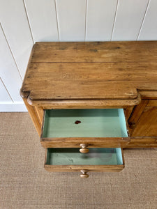 A Diminutive English Pine Sideboard c1870