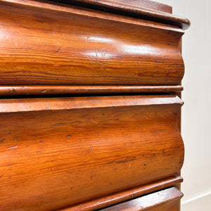 A 19th Century Biedermeier Pitch Pine Chest of Drawers