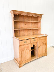 A 19th Century English Pine Dresser or Hutch