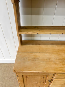 An Early 19th Century Monumental Pine Welsh Dresser or Cupboard