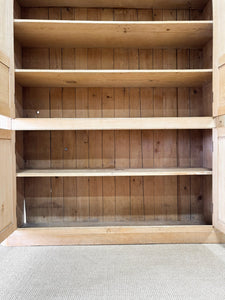 A Large 19th Century English Pine Housekeeper's  Cupboard