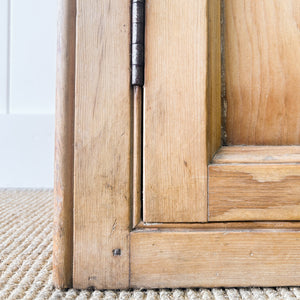 An Antique English Pine Pantry Cupboard