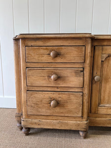 A Diminutive English Pine Sideboard c1870