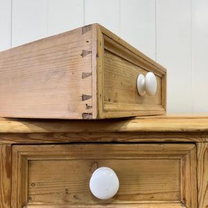 An English Country 7 Drawer Pine Buffet or Sideboard