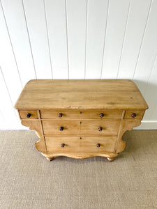 An Antique Swedish Pine Chest of Drawers/Dresser c1890