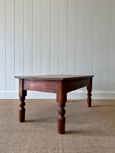 Antique English Country Pine Coffee Table c1890