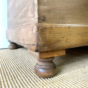 An English Pine Blanket Box or Toy Box Coffee Table c1890