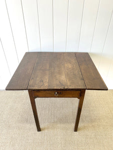 An English Country Oak 18thC Drop Leaf Table